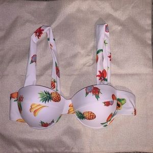 Tropical fruit bikini top